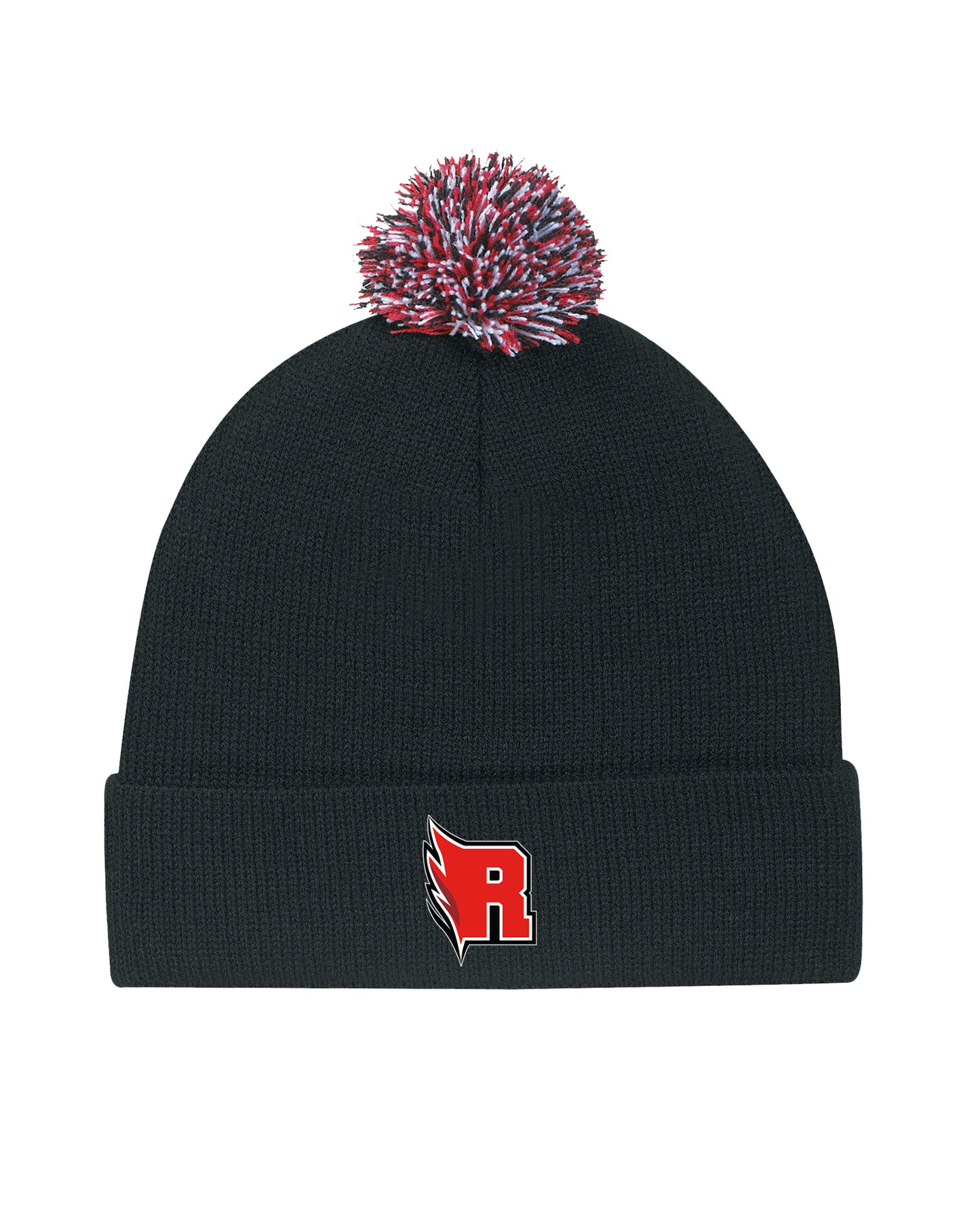 Acrylic Knit Toque with Pom